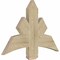 Ekena Millwork Alberta Rough Sawn Timber Gable Bracket, Douglas Fir, 36"W x 24"H x 2"D x 6"F, 16/12 Pitch GBW036X24X0206ALB00RDF - alternate 2